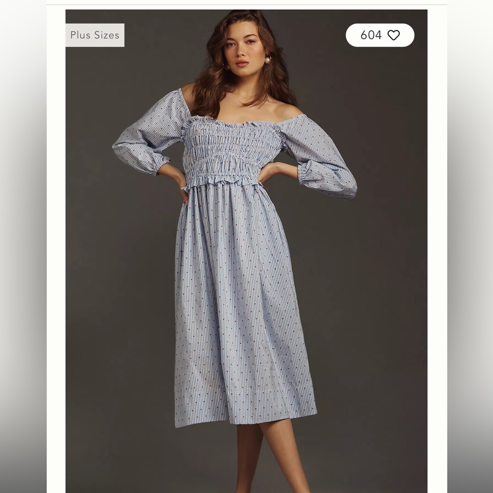 Blue Anthropologie dress. Sold